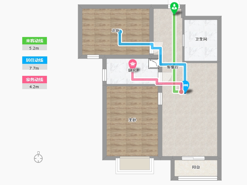 河北省-廊坊市-中建和悦国际-64.00-户型库-动静线