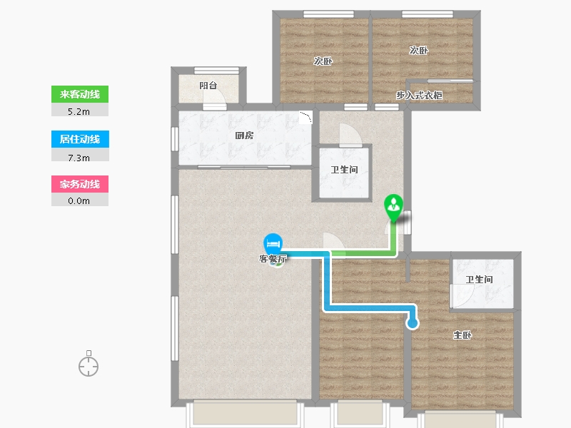 河北省-廊坊市-万科翡翠华章-112.00-户型库-动静线