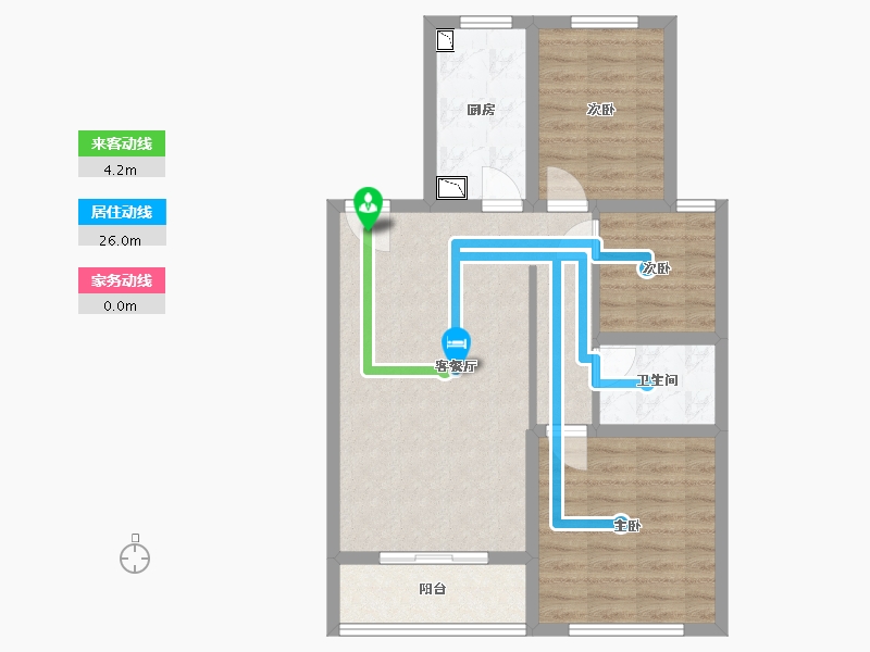 河北省-保定市-朝阳原著-70.49-户型库-动静线