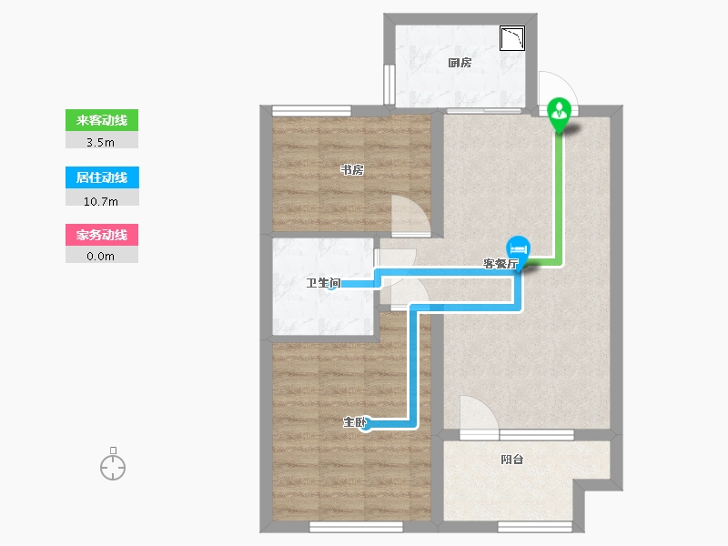 河北省-廊坊市-荣盛阿尔卡迪亚香河花语城-64.00-户型库-动静线