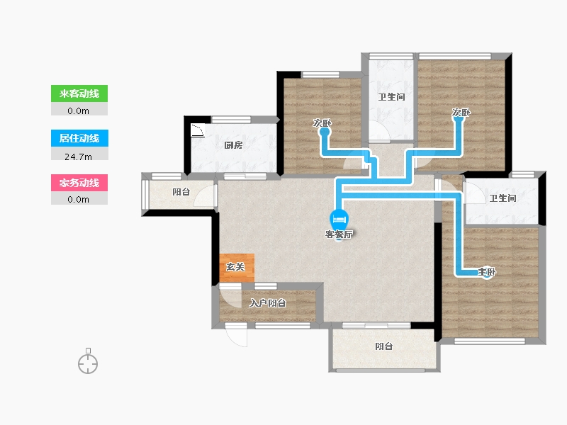 广西壮族自治区-柳州市-广投龙象城-100.61-户型库-动静线