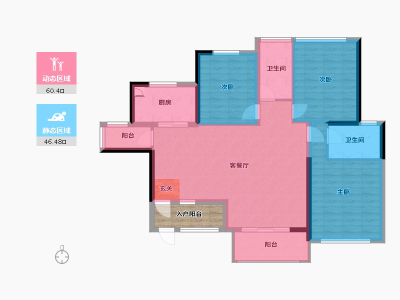 广西壮族自治区-柳州市-广投龙象城-100.61-户型库-动静分区