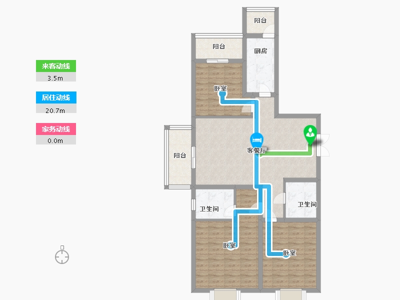 山西省-太原市-华康悦府-96.29-户型库-动静线