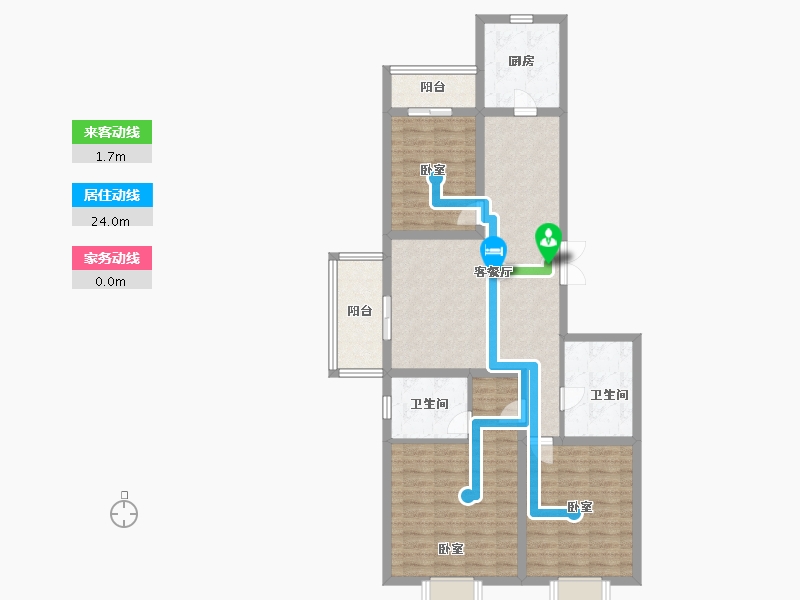 山西省-太原市-华康悦府-99.19-户型库-动静线