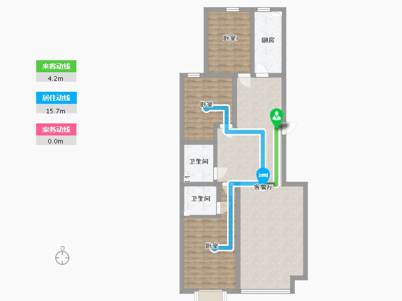 内蒙古自治区-呼和浩特市-巨华·融城百汇-101.42-户型库-动静线