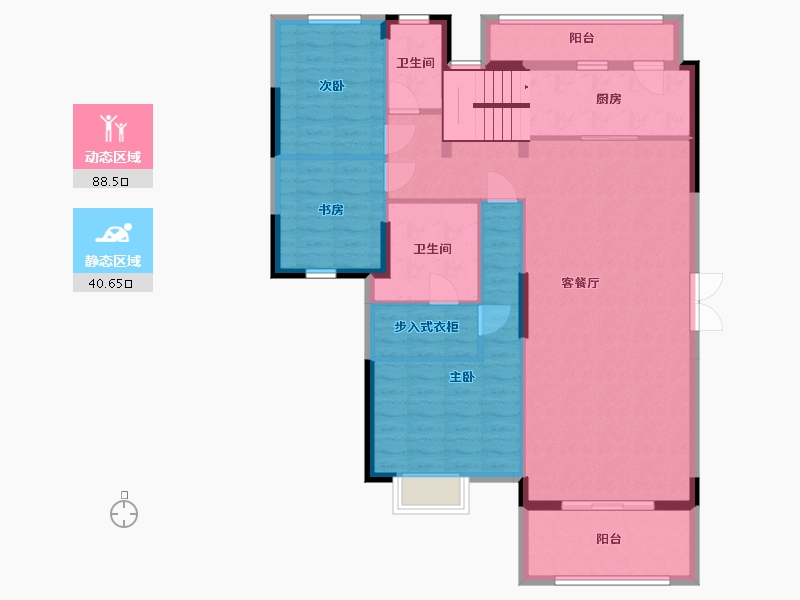 河北省-廊坊市-海伦堡悦珑湾-116.68-户型库-动静分区