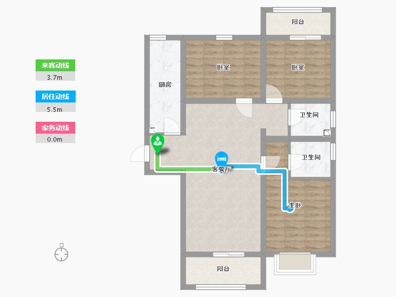 河北省-廊坊市-合生长安帝景-82.34-户型库-动静线