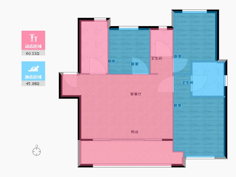 内蒙古自治区-包头市-中海·铂悦公馆-98.01-户型库-动静分区