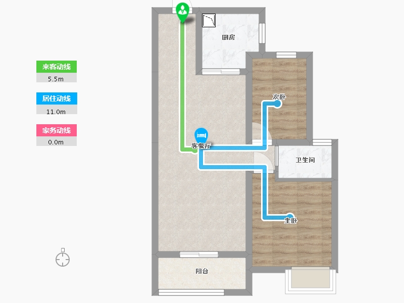 河北省-廊坊市-海伦堡悦珑湾-59.22-户型库-动静线