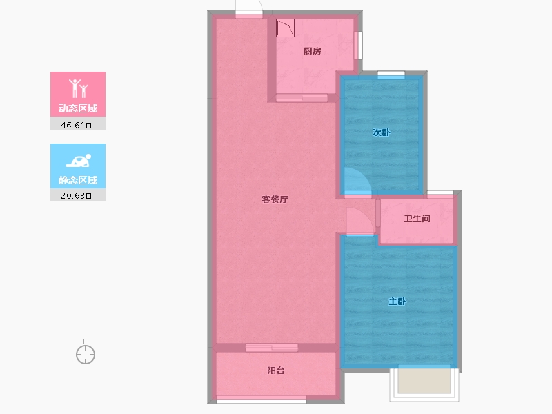 河北省-廊坊市-海伦堡悦珑湾-59.22-户型库-动静分区