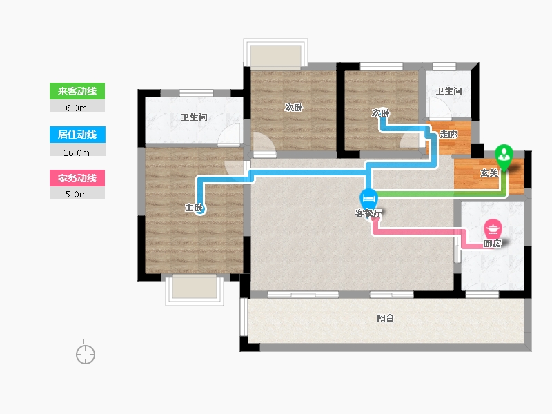 贵州省-安顺市-时代顺城-97.72-户型库-动静线