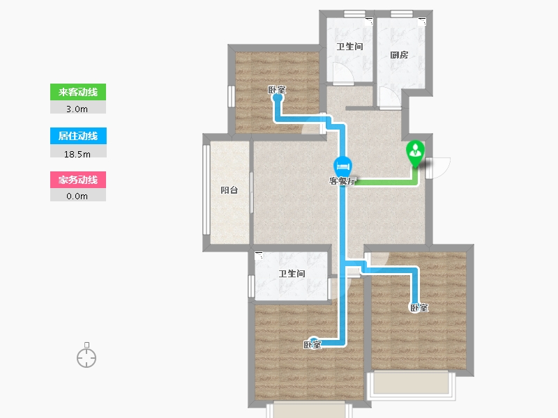 河北省-廊坊市-狮子城丁香园-81.00-户型库-动静线