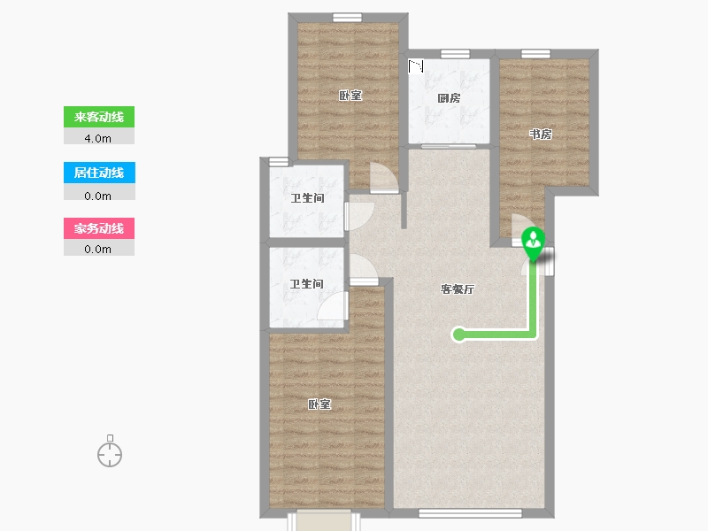 内蒙古自治区-包头市-壹品府-92.49-户型库-动静线