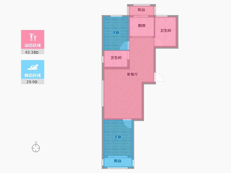 河北省-承德市-金牛山庄牛津郡-83.20-户型库-动静分区