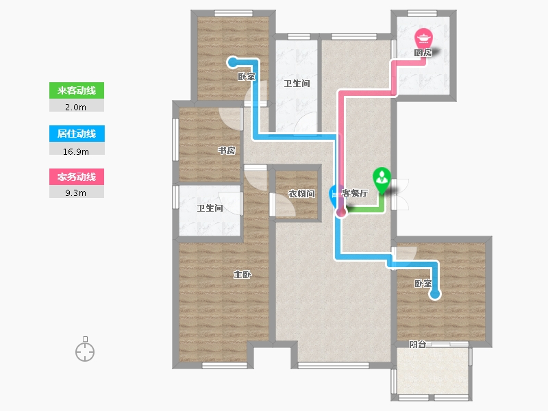 河北省-保定市-京南首府-125.02-户型库-动静线