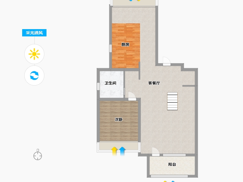 河北省-廊坊市-牛驼温泉孔雀城-101.60-户型库-采光通风