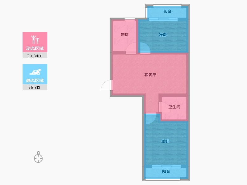 河北省-承德市-金牛山庄牛津郡-50.69-户型库-动静分区