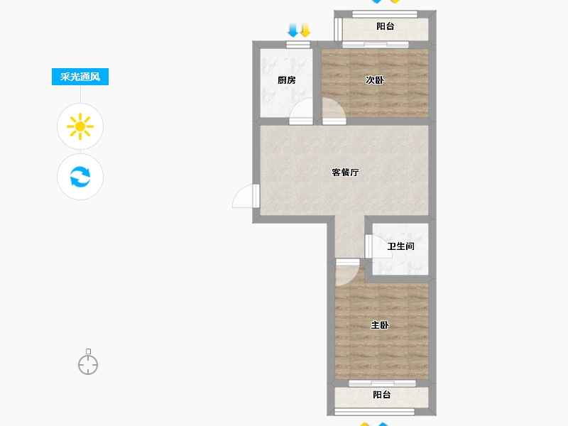 河北省-承德市-金牛山庄牛津郡-50.69-户型库-采光通风