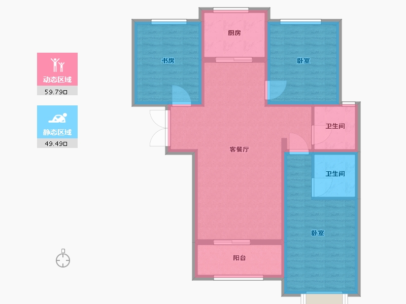 河北省-邢台市-永康世家-98.01-户型库-动静分区