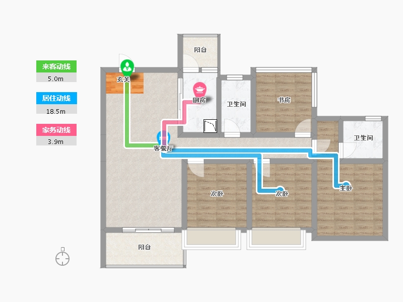 广西壮族自治区-柳州市-彰泰江与城-99.09-户型库-动静线