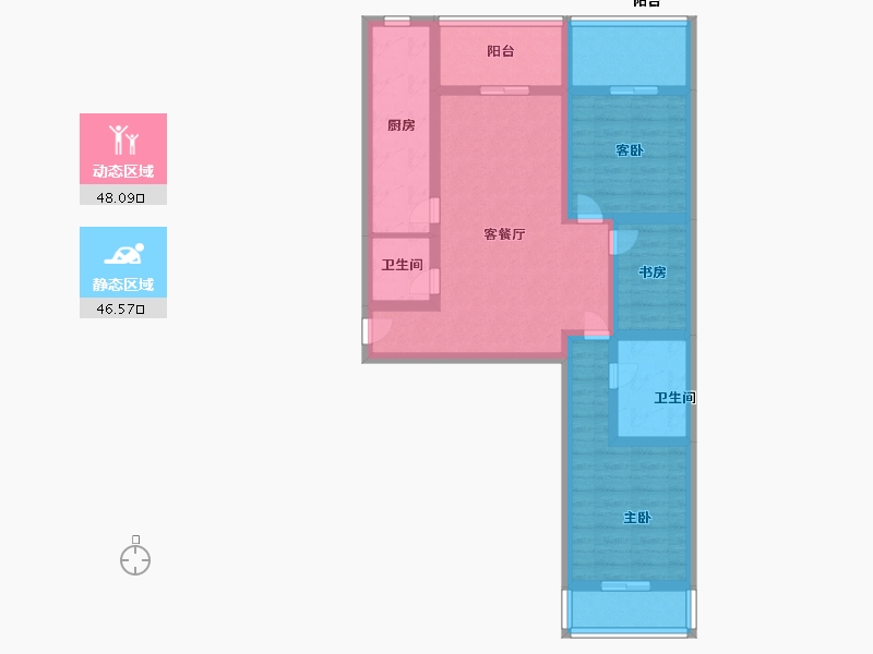 山西省-太原市-华康悦府-82.00-户型库-动静分区