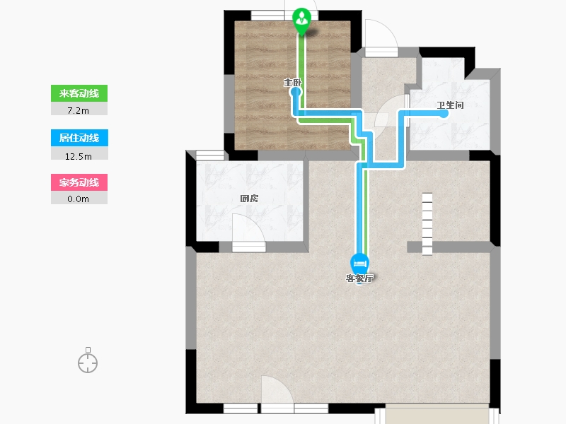 河北省-廊坊市-温泉新都孔雀城-55.03-户型库-动静线