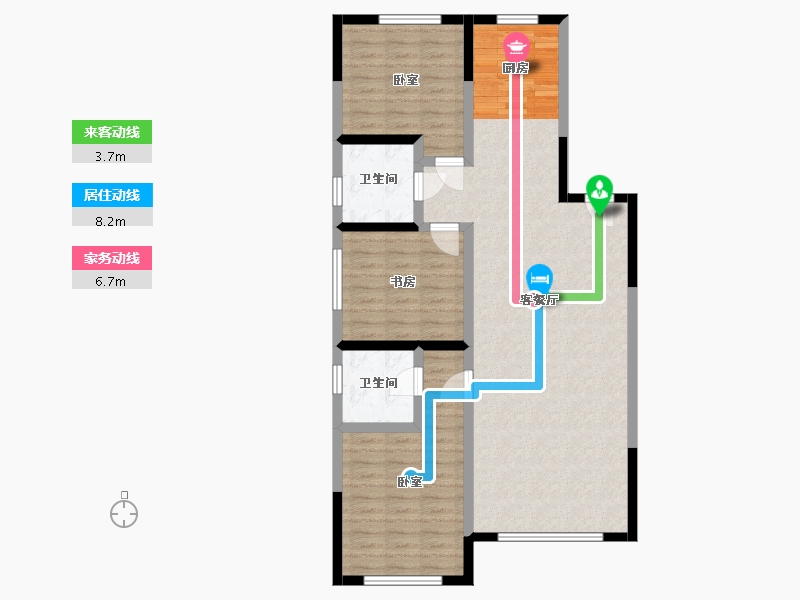 内蒙古自治区-通辽市-华申名都自然城-98.67-户型库-动静线