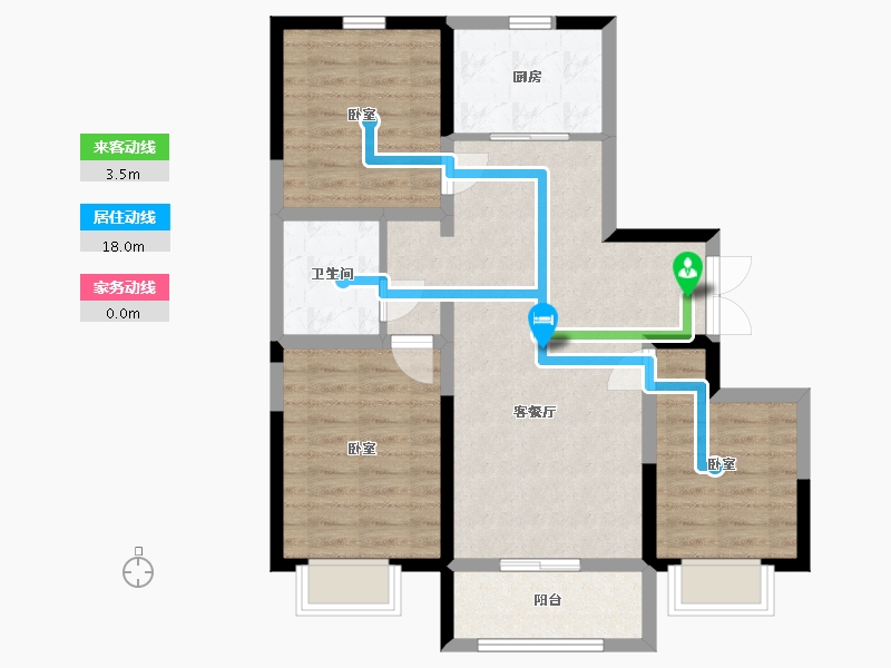 内蒙古自治区-包头市-富力·院士廷-77.22-户型库-动静线