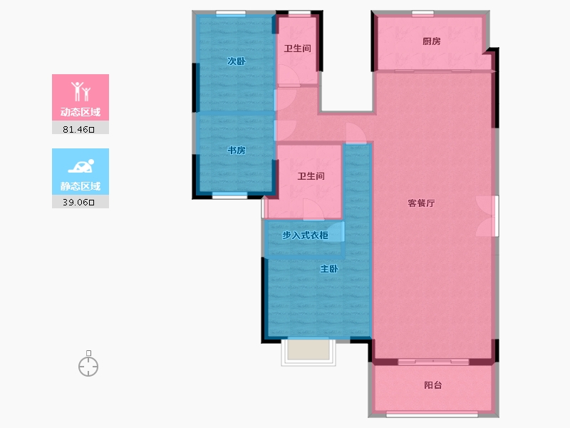 河北省-廊坊市-海伦堡悦珑湾-110.33-户型库-动静分区