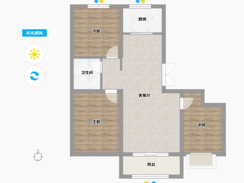 山西省-临汾市-悦尚城-73.03-户型库-采光通风