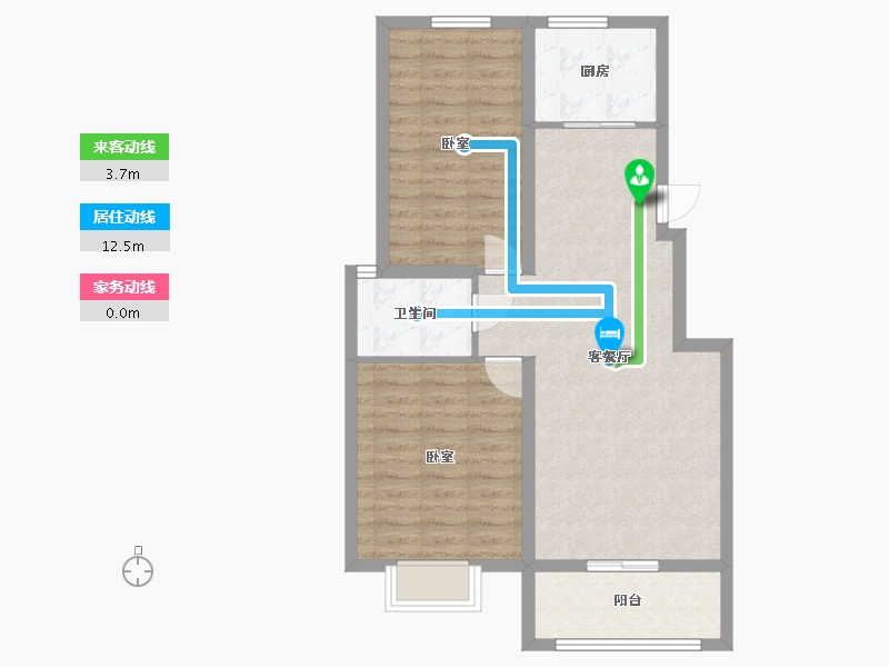 河北省-邢台市-南宫凯旋城-74.93-户型库-动静线