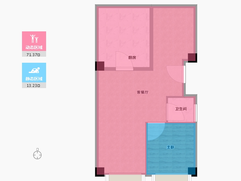 河北省-保定市-卓悦中心-76.92-户型库-动静分区