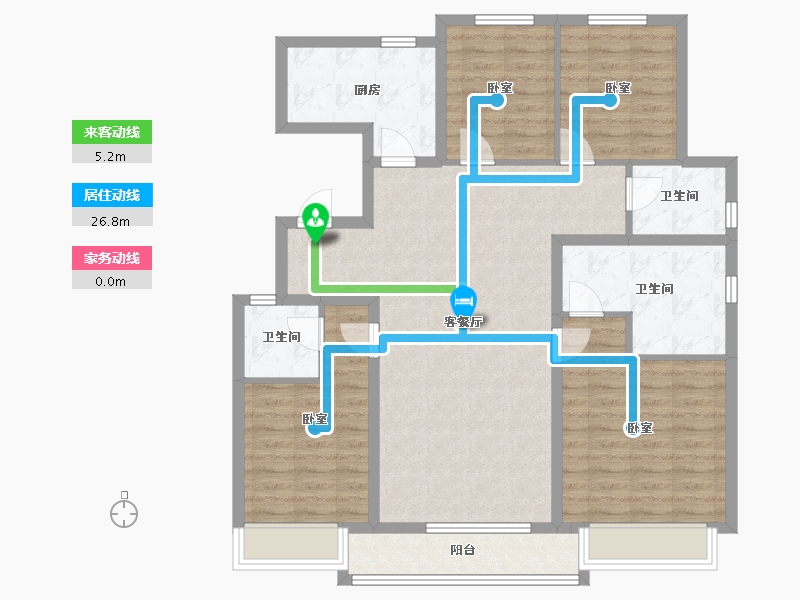 河北省-邢台市-邢台壹号院-111.48-户型库-动静线