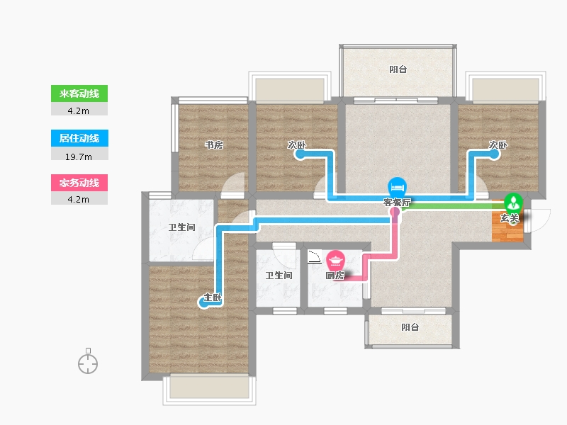 广西壮族自治区-柳州市-彰泰江与城-91.02-户型库-动静线