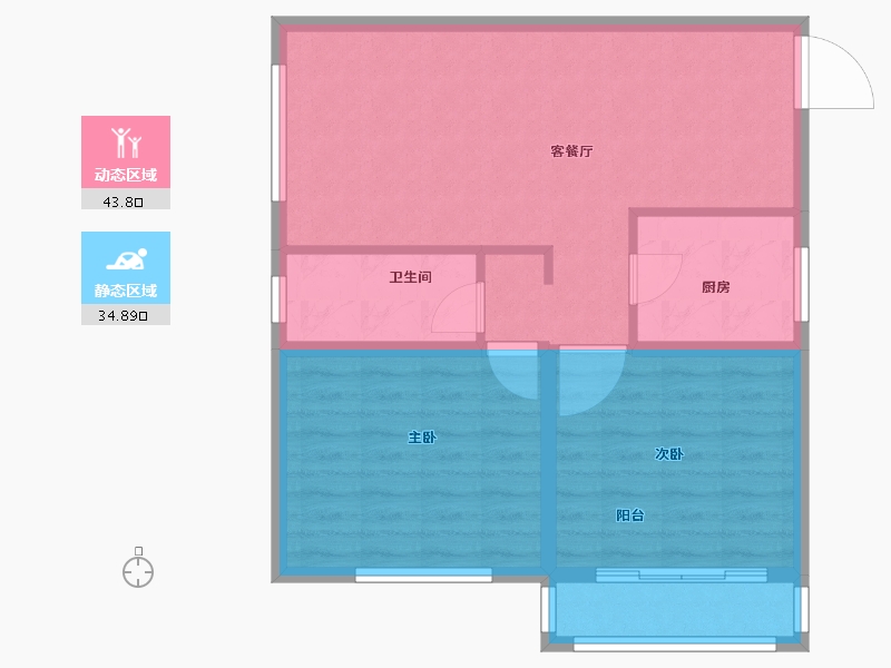 河北省-承德市-金牛山庄牛津郡-71.00-户型库-动静分区