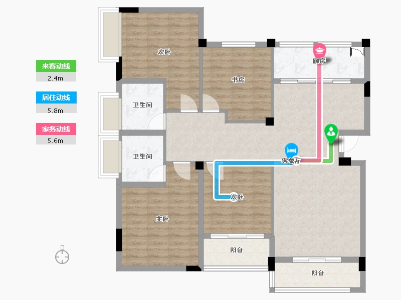 广西壮族自治区-桂林市-漓江大河坊-114.83-户型库-动静线