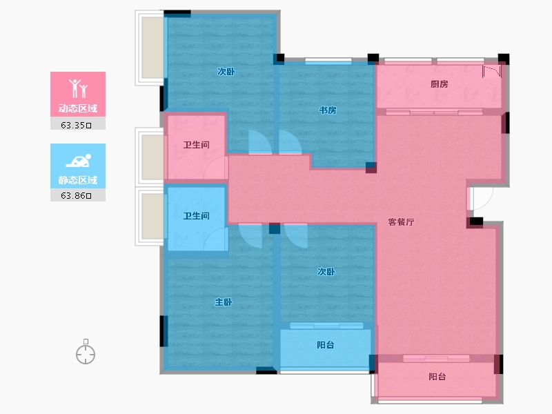 广西壮族自治区-桂林市-漓江大河坊-114.83-户型库-动静分区