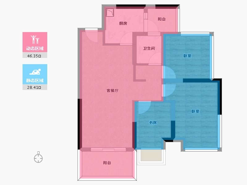 四川省-成都市-川港合作示范园-65.33-户型库-动静分区