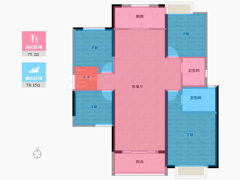 云南省-曲靖市-融阁御府-120.00-户型库-动静分区