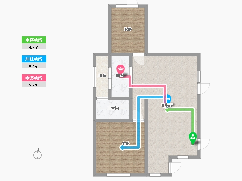 河北省-廊坊市-牛驼温泉孔雀城-77.60-户型库-动静线