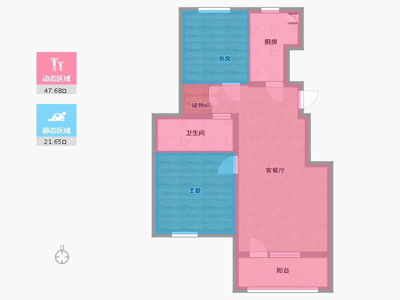 河北省-廊坊市-首开国风悦府-61.22-户型库-动静分区