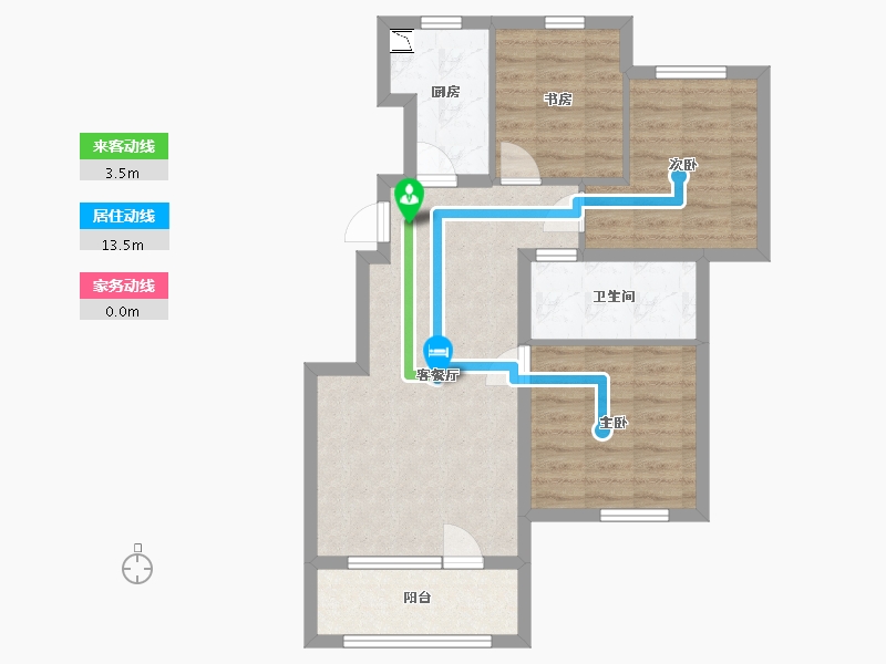 河北省-廊坊市-首开国风悦府-69.02-户型库-动静线