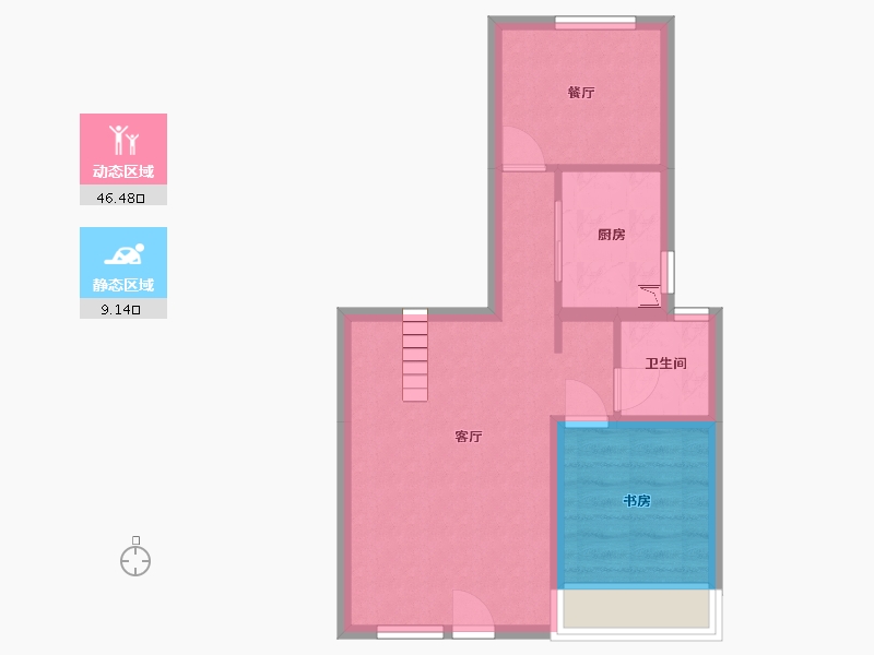 河北省-廊坊市-牛驼温泉孔雀城-49.10-户型库-动静分区