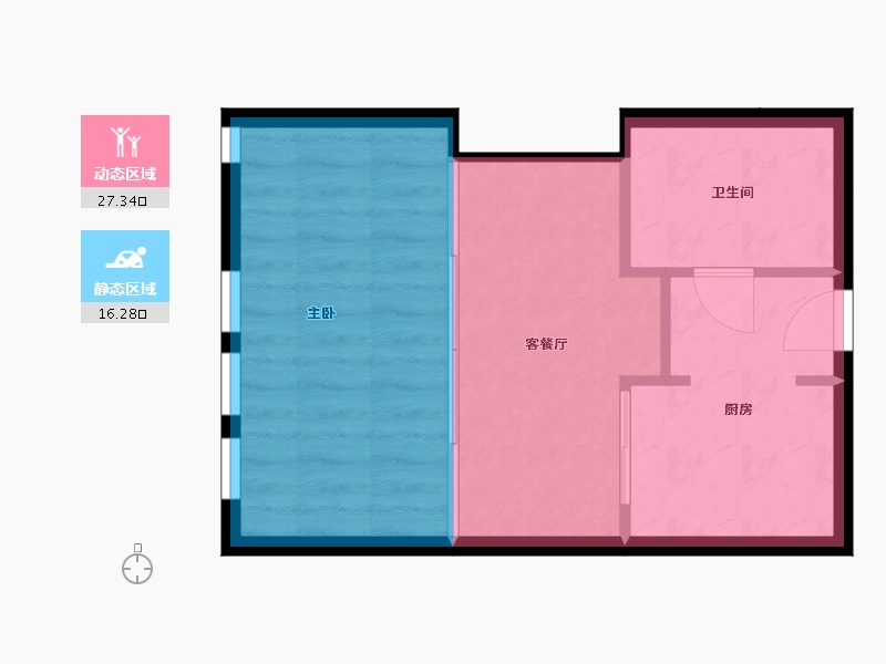 内蒙古自治区-呼和浩特市-巨华·巨宝大厦-39.91-户型库-动静分区