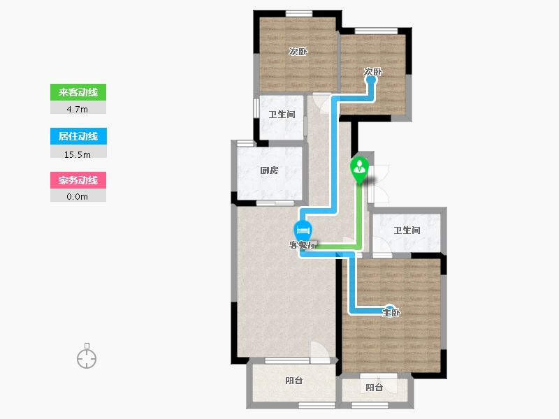 河北省-廊坊市-新绎上水颐园-93.82-户型库-动静线