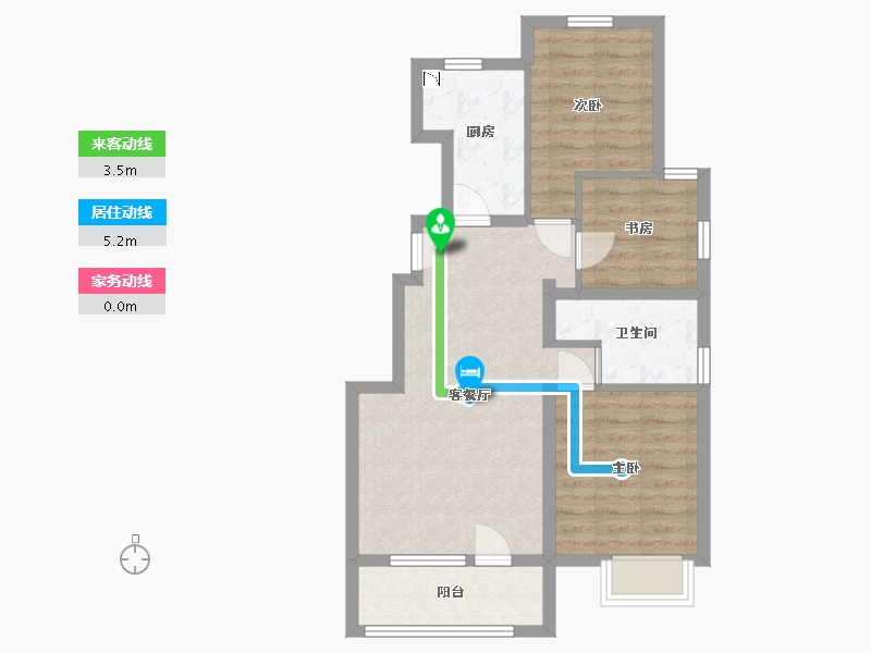 河北省-廊坊市-首开国风悦府-67.18-户型库-动静线