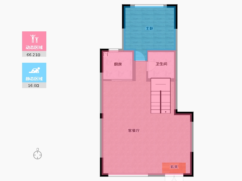 云南省-昆明市-俊发生态半岛海东俊园-75.35-户型库-动静分区