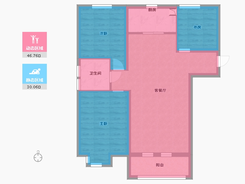 河北省-廊坊市-首开国风悦府-68.00-户型库-动静分区