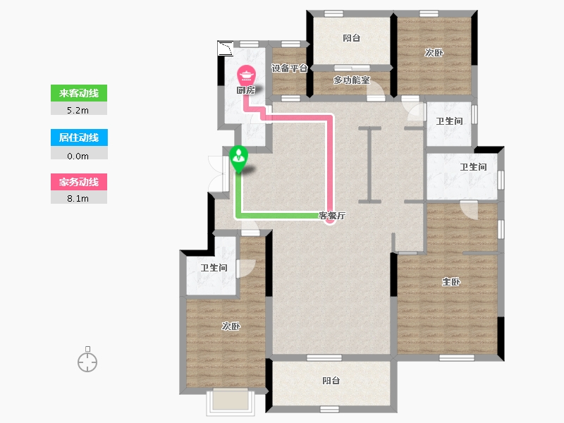 安徽省-合肥市-金隅南七里-139.00-户型库-动静线