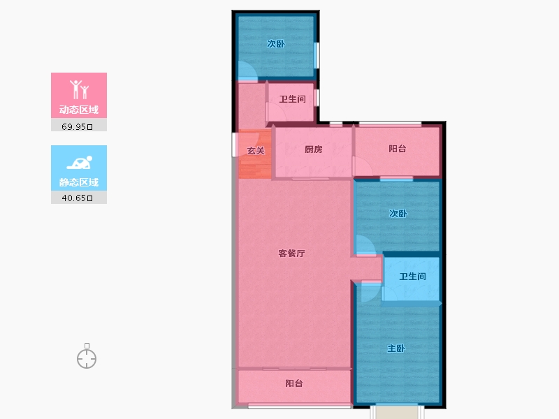 云南省-曲靖市-紫金新景-98.99-户型库-动静分区